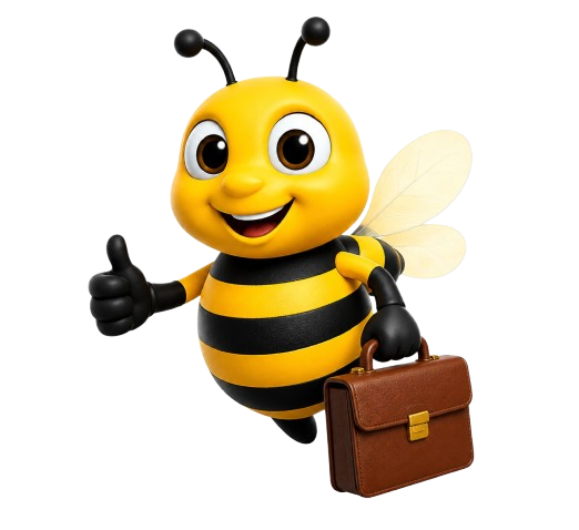 BeeJobs Mascot - Get Hired Fast