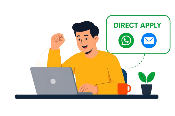 Private Jobs Portal Illustration
